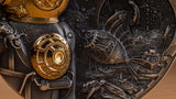 Cook Islands 2024 $20 NAUTILUS Steampunk 3oz .9999 Antique Silver Coin CIT Smartminting®
