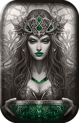 Germania Mint 2024 Goddesses: SIGYN- 2 oz 999.9 Antique Silver Cast Bar