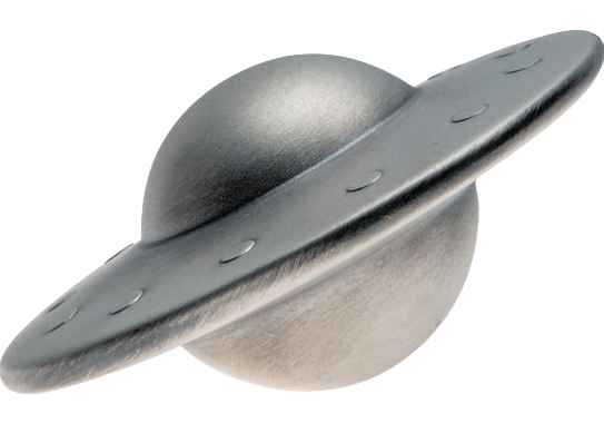 Chad 2024 5000 Francs CFA Levitating UFO Flying Saucer 20g Silver Coin with Big Earth Launch Pad
