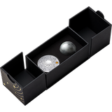 Ghana 2024 10 Cedis MOON Solar System 2 oz Antique Silver  Coin Stand  & Removable Labradorite  Planet Moon