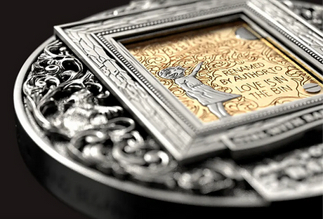 Roman Booteen's Banksy Authorized Replica  1/10oz .999 Gold Original Silver Morgan Dollar