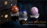 Ghana 2024 10 Cedis EARTH Solar System 2 oz Antique  Silver Coin Stand & Removable Lapis Lazuli Planet Earth