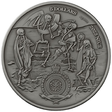 Niue 2024 $5 (Bubonic Plague) BLACK DEATH - HUMAN TRAGEDIES 2 oz .999 Silver