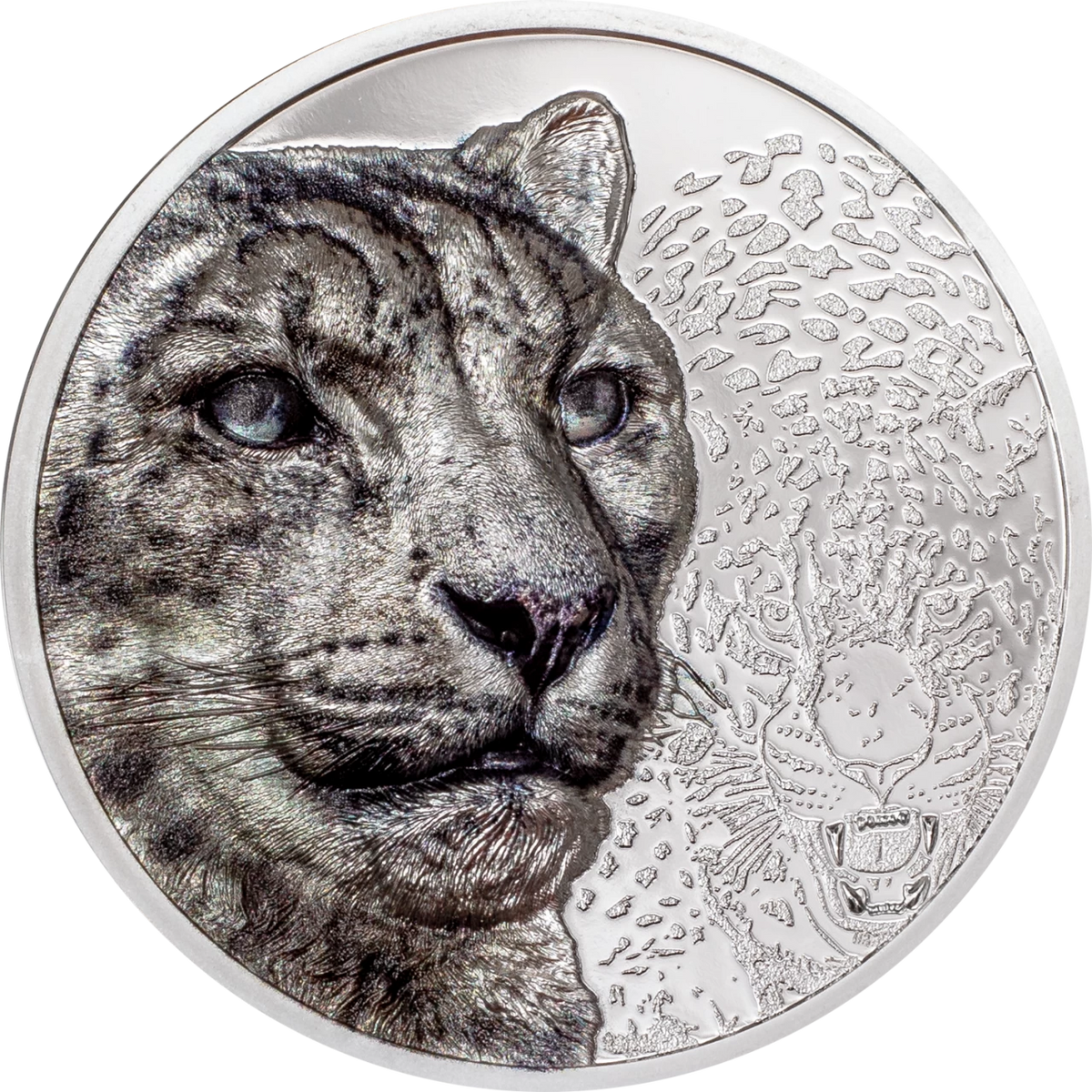 Mongolia 2024 2000T Snow Leopard 3 Oz Silver Proof Coin CIT Smartminting®