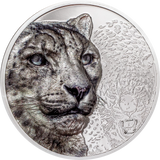 Mongolia 2024 2000T Snow Leopard 3 Oz Silver Proof Coin CIT Smartminting®