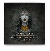 Germania Mint 2024 Goddesses: GULLVEIG - 2 oz 999.9 Silver Cast Bar