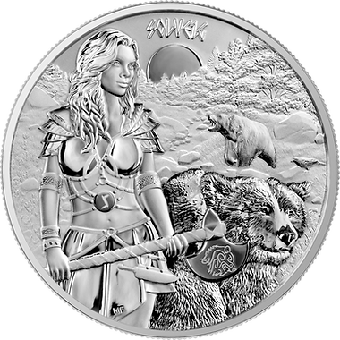 Germania Mint 2024 5 Marks VALKYRIES: SOLVEIG 1 OZ .9999 SILVER BU