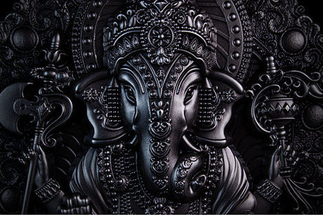 KOMSCO South Korea 2024 Ganesha 1 Kg Kilo .999 Silver Antiqued  Silver Stacker Detail