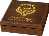 Germania Mint 2025 Bearlin 5 oz 999.9 Silver Cast Bar