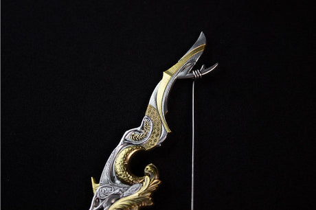 PRE-ORDER KOMSCO South Korea 2025 DIVINE WEAPONS Crescent Bow 2 oz .999 Gilded Antiqued Silver Stacker