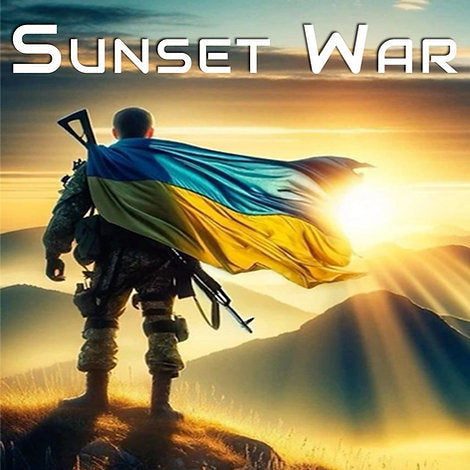 USA 2024  $1 UKRAINE Sunset War Walking Liberty 1 Oz .999 Silver Coin 100 Made Box