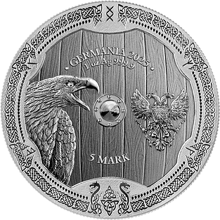 GERMANIA MINT 2025 5 MARK VALKYRIES: ARNHILD 1 OZ .9999 SILVER BU