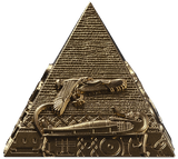 Djibouti 2026 200 Francs PYRAMIDS OF GIZA - 3 Coin Set - 6 oz .999 Antique Silver Coins