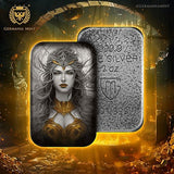 Germania Mint 2024 Goddesses: GULLVEIG - 2 oz 999.9 Silver Cast Bar
