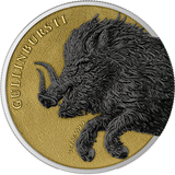 Germania Mint 2025 Germania Beasts: Gullinbursti Geminus 2 X 1oz .9999 Silver Gold and Black Edition
