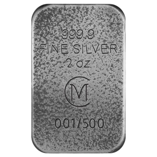 2024 Grim Reaper - 2 oz 999.9 Silver Cast Bar Antique Finish Carpathian Mint