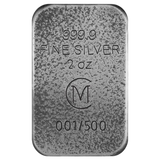 2024 Grim Reaper - 2 oz 999.9 Silver Cast Bar Antique Finish Carpathian Mint