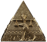 Djibouti 2026 200 Francs PYRAMIDS OF GIZA - 3 Coin Set - 6 oz .999 Antique Silver Coins