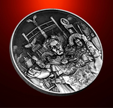 PRE-ORDER Chad 2025 10000 Francs CFA  Julius Caesar - Master of War - 2 oz .999 Pure Silver Coin