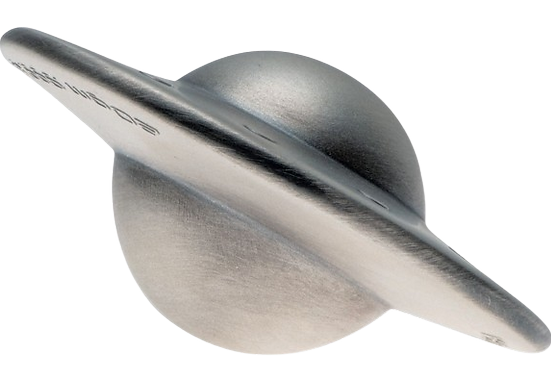 Chad 2024 5000 Francs CFA Levitating UFO Flying Saucer 20g .999 Silver Coin with Big Earth Launch Pad Side View