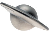 Chad 2024 5000 Francs CFA Levitating UFO Flying Saucer 20g .999 Silver Coin with Big Earth Launch Pad Side View