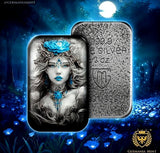 Germania Mint 2024 Goddesses: NERTHUS- 2 oz 999.9 Antique Silver Cast Bar
