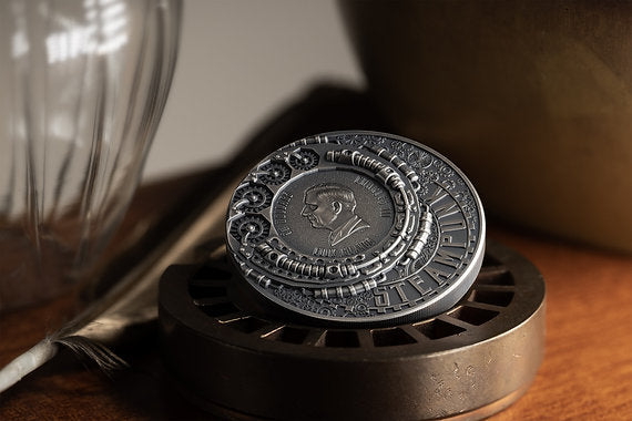Cook Islands 2024 $20 CARNIVAL Steampunk 3oz .9999 Antique Silver Coin CIT Smartminting®