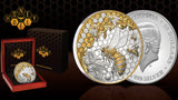 Niue 2025 $10 Honey Bee  5oz .999 Selectively Gold Plated Silver Proof