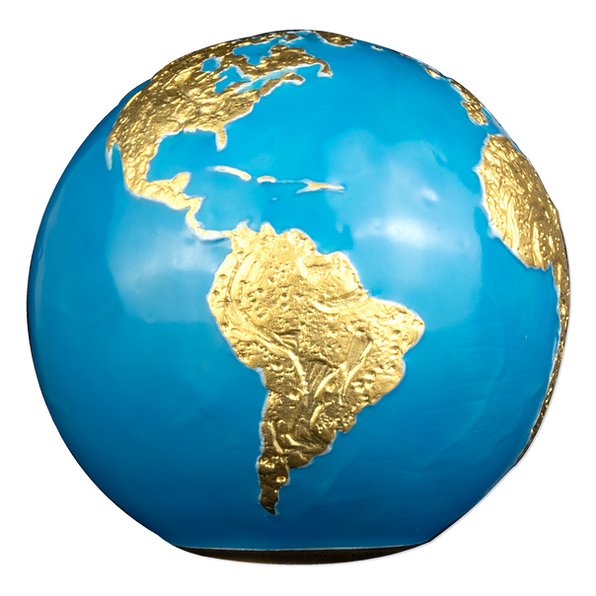 Barbados 2023 $5 BLUE MARBLE Glow in the Dark Planet Earth 3 Oz Silver Coin