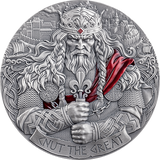 PRE-ORDER Cameroon 2025 2000 Francs KING CNUT THE GREAT: The Way to Valhalla 2oz .999 Antique finish Silver