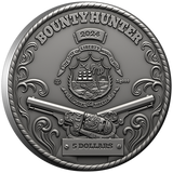 Liberia 2024 $5 The Bounty Hunter - 2oz .999 High Relief .999 Antique Silver Coin