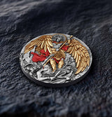 Niue 2024 $5 MICHAEL 2oz .999 High Relief Gilded Antiqued Silver Coin