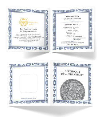 Four certificate of authenticity frames for coins on a white background