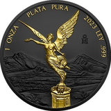 Mexico 2023 Libertad 1 Onza .999 Silver Black Platinum & 24k Gold