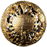 Samoa 2026 $5 REVOLUTION and FREEDOM 2 Oz .999 Antiqued Silver Filigree Spherical Coin