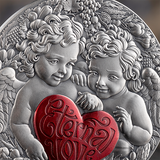 Cameroon 2026 2000F Eternal Love Celestial Beauty 1 oz .999 Antiqued Silver Coin