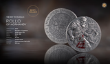 Cameroon 2026 2000 Francs ROLAND OF NORMANDY: The Way to Valhalla 2oz .999 Antique finish Silver