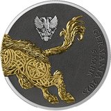 Germania Mint 2025 Germania Beasts: Gullinbursti Geminus 2 X 1oz .9999 Silver Gold and Black Edition