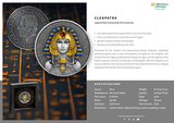 Niue 2025 $5 CLEOPATRA 2 Oz .999 Selectively Gold Plated Antique Silver Coin