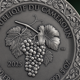 Cameroon 2025 5000 Francs CFA THE BACCHANALIA Celestial Beauty 5oz .999 Antique finish Silver Coin
