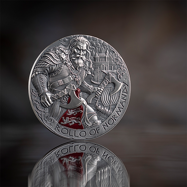 Cameroon 2026 2000 Francs ROLAND OF NORMANDY: The Way to Valhalla 2oz .999 Antique finish Silver