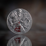 Cameroon 2026 2000 Francs ROLAND OF NORMANDY: The Way to Valhalla 2oz .999 Antique finish Silver