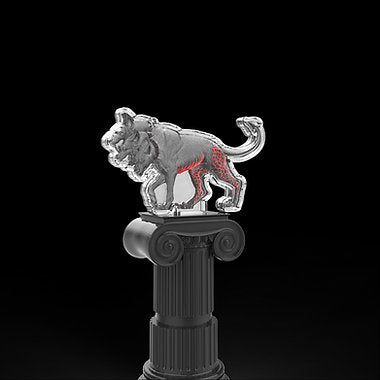 PRE-ORDER KOMSCO South Korea  2025  Mythical Beasts The Cerberus Stacker 2 oz .999 Antiqued Silver