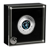 Australia 2024 $1 Lunar Year of the Dragonr Opal 1oz 99.99% Silver Proof Coin Perth Mint
