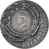 Cook Islands 2024 $20 CARNIVAL Steampunk 3oz .9999 Antique Silver Coin CIT Smartminting®