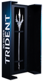 3D silver trident in a black box with '3D Silver Trident' text on a blue background