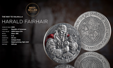 Cameroon 2025  2000 Francs CFA HARALD FAIRHAIR The Way to Valhalla 2 oz .999 Antique Silver