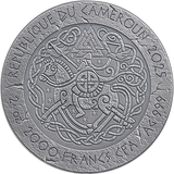 PRE-ORDER Cameroon 2025 2000 Francs KING CNUT THE GREAT: The Way to Valhalla 2oz .999 Antique finish Silver