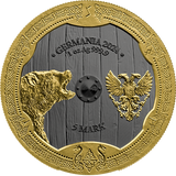 Germania Mint 2024 5 Mark Valkyries Solveig Valhalla 1 oz .9999 Silver Black and Gold