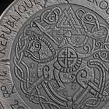 Cameroon 2024 2000 Francs CFA Leif Eriksson  - The Way to Valhalla - 2oz .999 Silver Coin